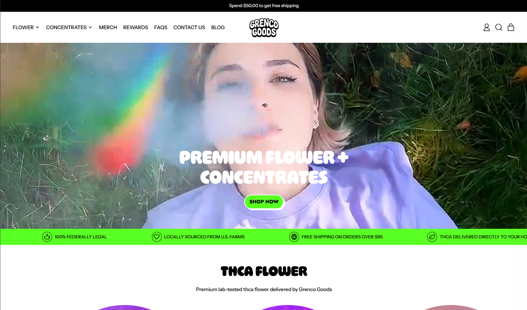 Grenco Goods store screenshot